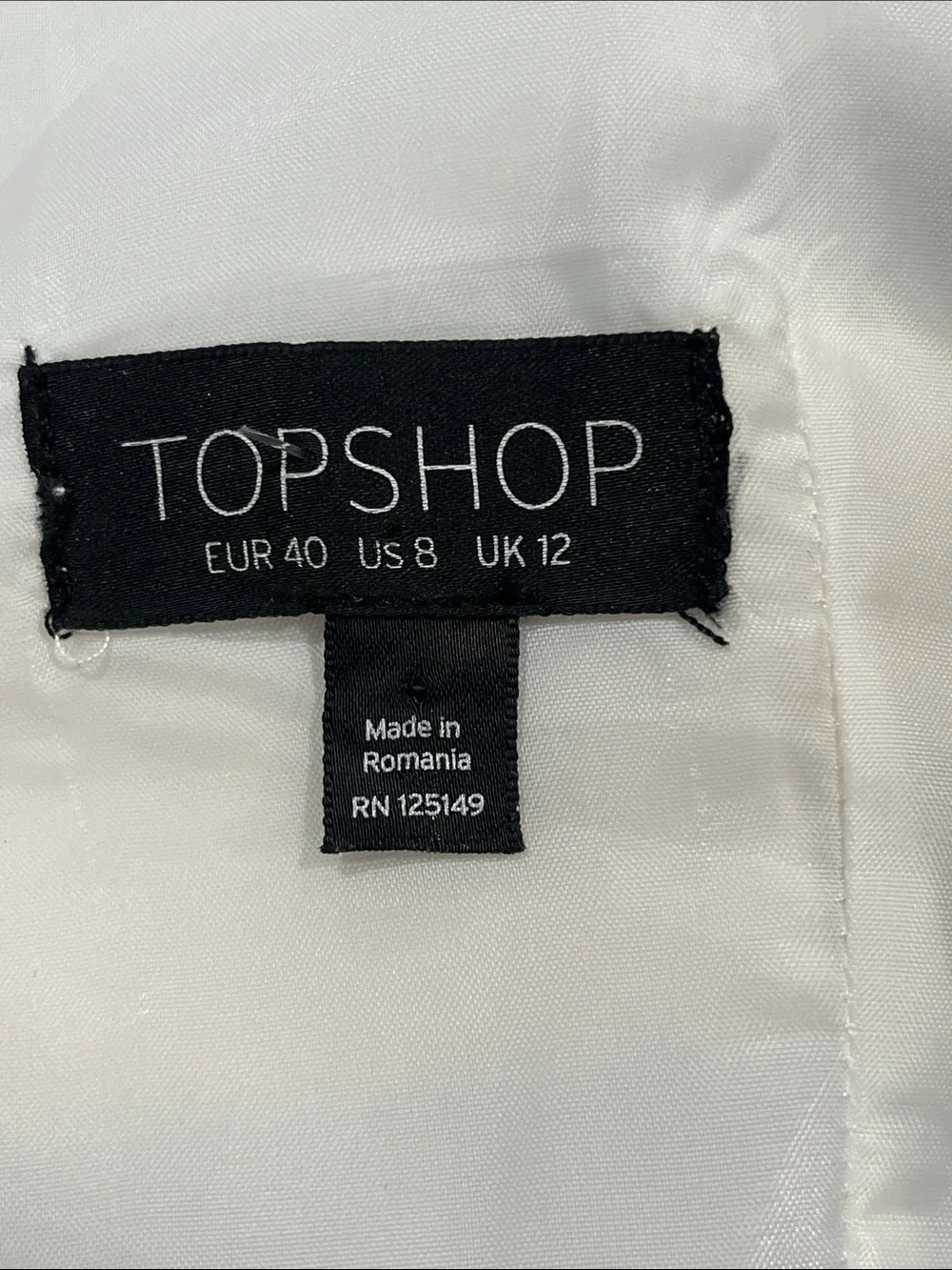 Topshop Blue and Cream Striped V‑Neck Party Dress